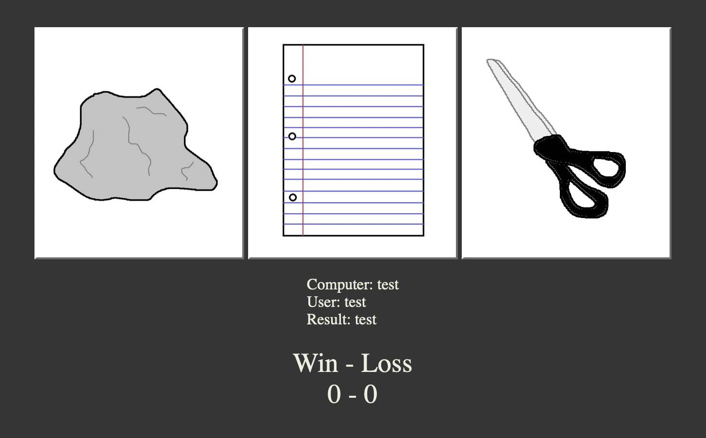 Rock Paper Scissors example image